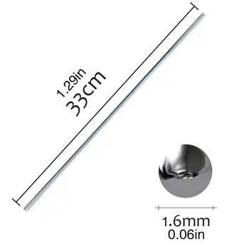 2mm de 1,6 mm de Metal Magnésio de Alumínio de Prata Soldagem Eletrodo Haste de Arame Tubular Soldagem Vara de Solda Ferramenta de Drop Shipping Venda