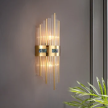 JMZM Moderna de Cristal da Lâmpada de Parede de Luxo de LED Indoor Candeeiro de Luz de Cabeceira de Parede Lmap Para Jantar, Sala de estar, Banheiro, Corredor da Escada da Lâmpada