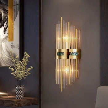 JMZM Moderna de Cristal da Lâmpada de Parede de Luxo de LED Indoor Candeeiro de Luz de Cabeceira de Parede Lmap Para Jantar, Sala de estar, Banheiro, Corredor da Escada da Lâmpada