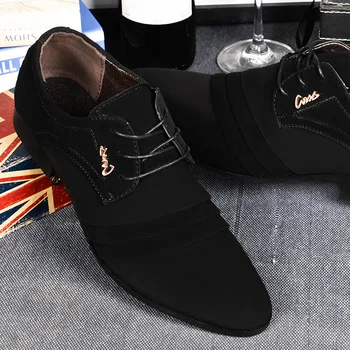 Homens Sapatos Homens Dedo Apontado Terno de Negócio Sapatos Masculinos Adultos de Casamento Sapatos de Conforto Oxfords Homens Formal Sapatos