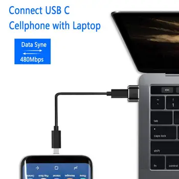 USB Tipo C Para Micro USB Android Conector do Adaptador Para o Telefone Inteligente Tablet Micro USB Macho Para Tipo C Feminino ConverterDigital Cabos