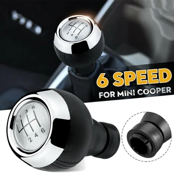 6 Manual de Velocidade do Carro Botão de Mudança de marcha Vara Shifter Alavanca para Mini Cooper R50 R53 R55 R56 R60