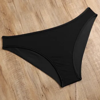 As mulheres Plus Size, roupas de Banho Preto Tankini Barriga de Controle de Swimwear Superior Retro Sólido Maiô Com Shorts de Duas peças de roupa de Banho #3G