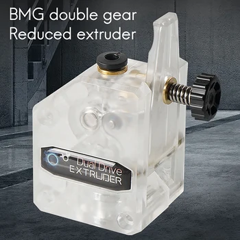 Por Impressora 3D Transparente BMG Redução Extrusora Macio Consumíveis Duplo-Engrenagem de Longe e de Curto Alcance Universal Extrusora