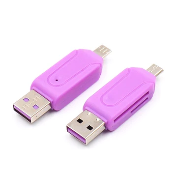 Leitor de cartão de USB 2.0 e USB Tipo C A SD Micro SD TF Leitor de Cartão Adaptador OTG Inteligente de Memória Microsd Cardreader Para IPad