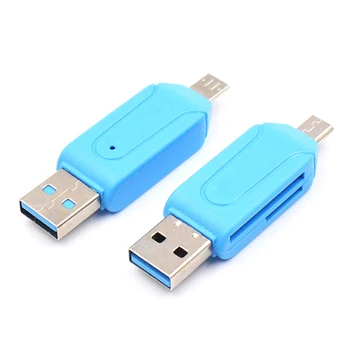 Leitor de cartão de USB 2.0 e USB Tipo C A SD Micro SD TF Leitor de Cartão Adaptador OTG Inteligente de Memória Microsd Cardreader Para IPad