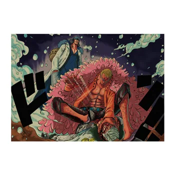 Venda quente Set3 UMA PEÇA /Luffy Zoro Chopper/ desenho animado Japonês de Quadrinhos/ Papel Kraft/Bar Poster Retro/ Pintura Decorativa 51x35.5cm