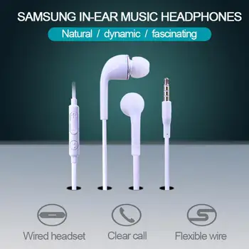 In-Ear Fone de ouvido Fone de ouvido Fone de ouvido Handfree Com Built-in Microfone de 3,5 mm Em-Ear Fone de ouvido com Fio Para Smartphones