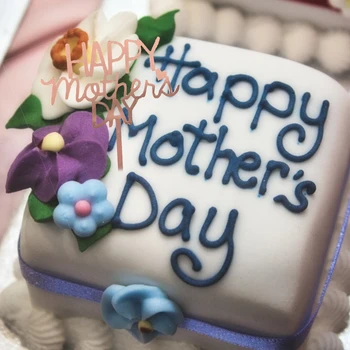 A Decoração do bolo Acrílico Feliz Dia da Mãe Bolo Toppers para o Dia das mães Sobremesa de Decoração de Bolo de Aniversário Toppers Festa Suppllies
