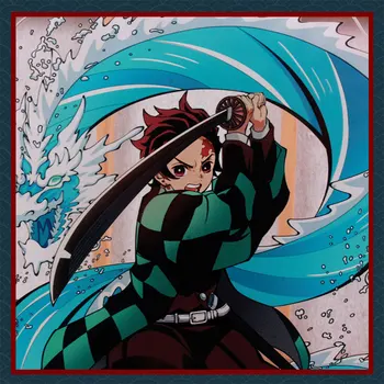 Anime Demônio Secretária Kimetsu Não Yaiba Cosplay Figura Prop Acessórios Tanjirou Nezuko Zenitsu Acrílico Banda