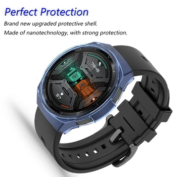 TPU Caso Capa Protetora para o Huawei Assistir GT 2E GT2E GT2 E Tampa de Proteção do Shell Inteligente Pulseira de Relógio Colorido Capa Protetor