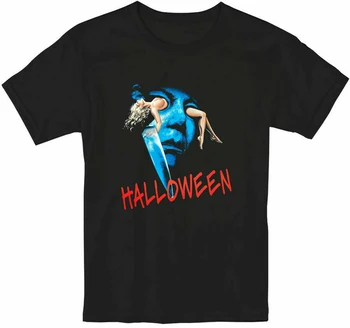Nova Halloween, Michael Myers Filme de Terror Mens T-Shirt Preto Tamanho S-2Xl Novo Cool T-Shirt