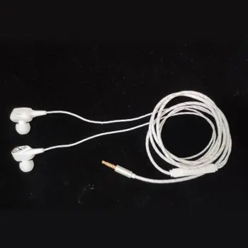 3,5 mm Fones de ouvido Com Microfone Dual Unidade Estéreo com Fio de Fone de ouvido In-ear Sport Portátil Fone De Ouvido alto-Falante Único