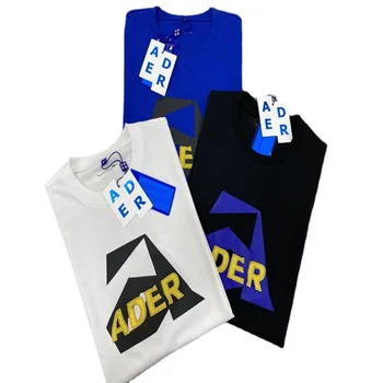 3 Cores Ader Erro Aspecto T-shirt 2021SS Homens Mulheres Um Logotipo da ADER Costura Rótulo Adererror de Manga Curta de Alta Qualidade Tops Tee