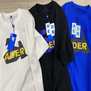 3 Cores Ader Erro Aspecto T-shirt 2021SS Homens Mulheres Um Logotipo da ADER Costura Rótulo Adererror de Manga Curta de Alta Qualidade Tops Tee