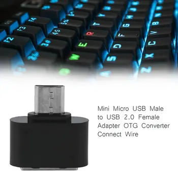 Mini Micro USB Macho para USB 2.0 Fêmea Adaptador OTG Conversor Para Telefone Android Tablet PC se Conectar A U Flash Teclado Mouse
