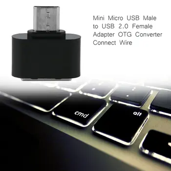 Mini Micro USB Macho para USB 2.0 Fêmea Adaptador OTG Conversor Para Telefone Android Tablet PC se Conectar A U Flash Teclado Mouse