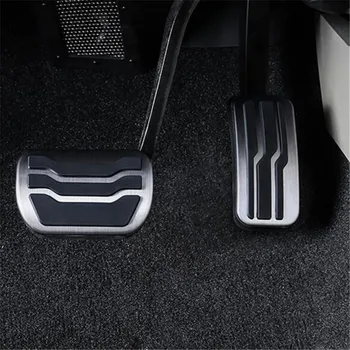 Acessórios para carros de Aço Inoxidável de Gás do Carro Pedal de Freio Pastilhas de Capa para o Novo Ford Mondeo BORDA Fusion Energi Para Lincoln MKZ EM