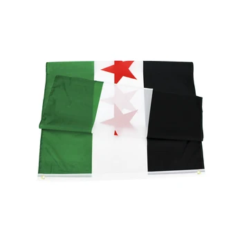 90x150cm Três Estrelas Antiga Síria Bandeira Para a Decoração