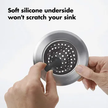 Silicone pia filtro efetivamente captura de detritos e anti-incrustantes para cozinha pia ralo ferramenta de filtro coletor de filtro