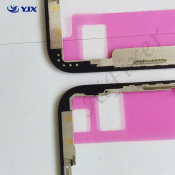 10Pcs Original de LCD Aro Chassi Quadro do Meio, com Etiqueta Adesiva para iPhone X XR XS 11 12 Pro Max Tela de Toque do Quadro do Meio