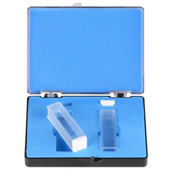 Cubeta de quartzo,Espectrofotômetro de Recipientes de 10 mm de Comprimento de Caminho, 45mm de Altura, de 3,5 ML de Capacidade - 2 PCS