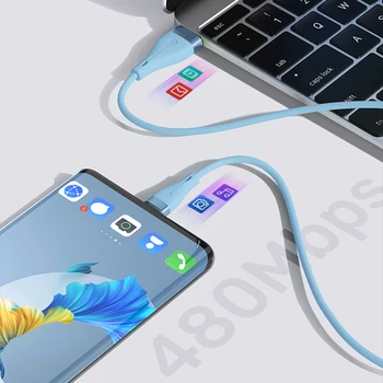 Telefone móvel Cabo de Carregamento Silicone Líquido Micro USB/Tipo-C Para Portátil USB Multi-funcional Para Smartphone Xiaomi Cabo de Dados