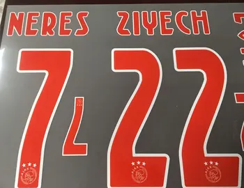 2020 Distância TADIC ZIYECH Neres Nameset Personalizar com Qualquer Nome de Impressão do Número de Futebol Crachá de Patch