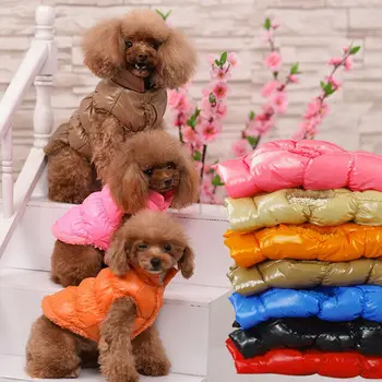 Inverno Cão De Estimação, Roupas De Lã Grossa Impermeável Cão Colete Para Baixo Do Casaco De Cachorro Cães De Pequeno Porte Com Roupas Quentes Chihuahua Vestuário Pet Supplie