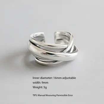 Marca De Luxo Anéis Para As Mulheres Da Boêmia Ajustável Geométrica Irregular Anéis Exagerada Novidade Jóias