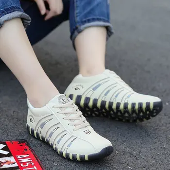 2021 Tênis para Mulheres Casuais Sapatos de Couro Respirável Tênis Retrô Plus Size Sapatos de Desporto ao ar livre Jogging Tênis