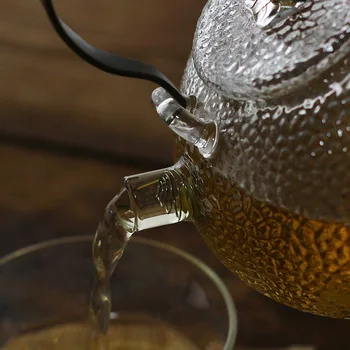 700 ml Resistente ao Calor Borosilica Bule de Vidro Com Alça de Cobre Tampa em Estilo Japonês Aquecida Recipiente de Café Chá de Panela