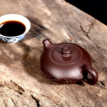 Zisha bule Yixing famoso Qian Huafang artesanal minério cru Zini chá de panela chá 130ml