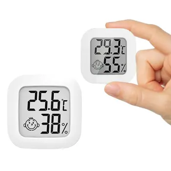 Mini Indoor Termômetro Digital LCD Sensor de Temperatura Medidor de Umidade Termômetro Sala de Digitas Medidor