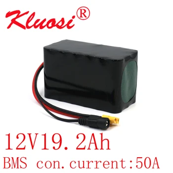 KLUOSI 3S6P 12V 19.2 Ah 12,6 V 20Ah Orline Bateria de Lítio com 50A BMS 500Watt de Alta Potência para o Motor de Scooter Luz Etc XT60