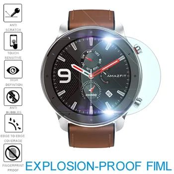 Smartwatch Protetor Filme 3pack à prova de Explosão Tpu Tela de Cinema Para Amazfit Gtr Smart Watch 47mm Acessórios Frete Grátis