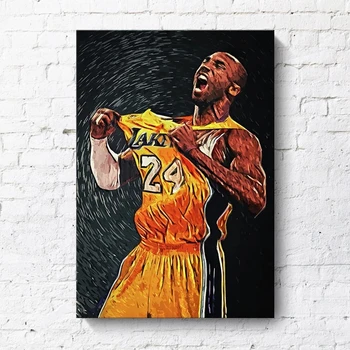 Michael LeBron James basquete pedaço de lona HD imprime a decoração home cartaz pintura, arte de parede modular quadro de imagem