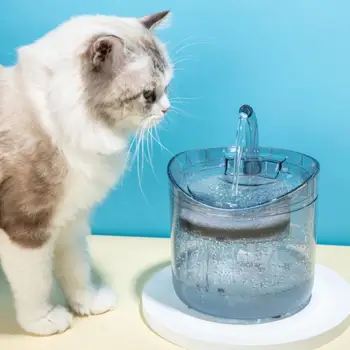 Automático Gato Fonte De Água Com Torneira Cão Dispenser De Água Transparente Bebedouros Para Gatos De Estimação Beber Tigela Filtro Alimentador