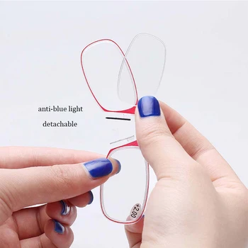 Celular com óculos de leitura para homens e mulheres, para levar a calhar mini óculos de caso
