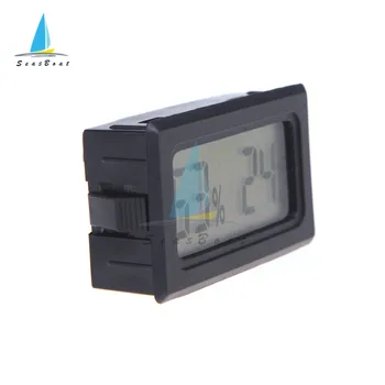 Mini Digital LCD Conveniente Sensor de Temperatura Medidor de Umidade Interior Higrômetro Portátil, Calibre o Sensor de Frigorífico Termômetro TPM-20