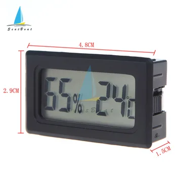 Mini Digital LCD Conveniente Sensor de Temperatura Medidor de Umidade Interior Higrômetro Portátil, Calibre o Sensor de Frigorífico Termômetro TPM-20