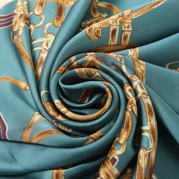 Design Impressão De Seda Sentimento Praça Lenço Mulheres De Xale Envolve Foulard Hijab Cabeça Lenços Pashmina Paisley Grande Bandana Lenços