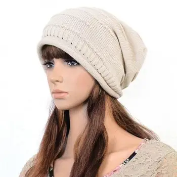 Moda Confortável Tampa de Malha de Inverno Quente Chapéus Beanie Chapéu para Homens e Mulheres