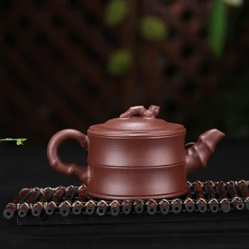 Yipin de Bambu Bule de chá,Bebida de Chá,Puer,Defina Chaleira Pote,Yixing,Roxo Argila,Kung Fu,Zisha,Terno para o Chá Verde,Yixing,feito à mão,