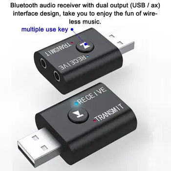 Sem fio Adaptador de Bluetooth USB Para Computador PC Bluetooth Dongle Receptor Transmissor 5.0 Adaptador USB Bluetooth B9U5