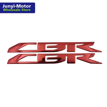 2pcs 3D Emblema Emblema Adesivo Decalque Para Honda CBR 300 600 1000 RR Moto de Corrida de Combustível Tanque de Gás Carenagem Adesivos Etiqueta com o Logotipo