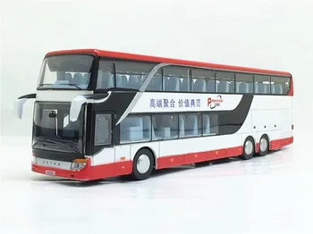 1:32 boomerang Ônibus Modelo de Simulação de Alta Casal de Ônibus de excursão Flash Carro de Brinquedo para Crianças Brinquedo Educativo