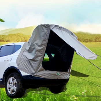 Tronco de carro Tenda ao ar livre Self-drive Tour de Carro Cauda Extensão Tenda de Sombras à prova de chuva CHURRASCO Acampamento Traseira Toldo, Tenda Para SUV Hatchback