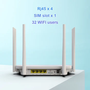 LC116 4G CPE 4G roteador cartão SIM modem wi-Fi Hotspot CAT4 32 usuários RJ45 WAN LAN roteador sem fio LTE