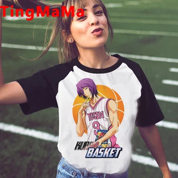 Novo Japonês de Anime Kuroko no Basket T-Shirt dos Homens Kawaii Cartoon Verão Tops Harajuku T-shirt Unisexo Gráfico de grandes dimensões Camiseta Masculina